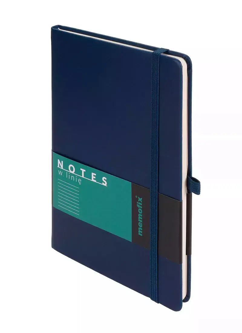 Memofix A5 notes linia granatowy