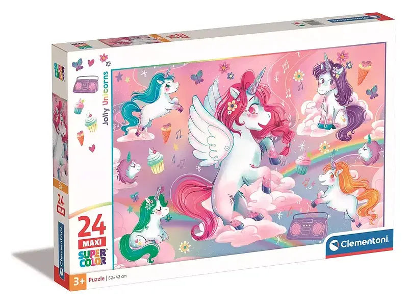 Puzzle 24 maxi super kolor jolly unicorns 28525