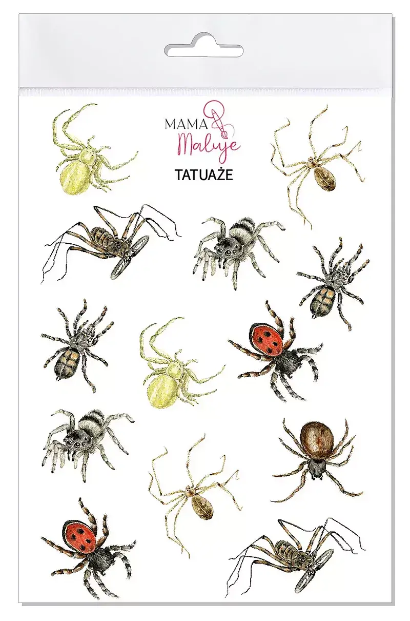Tatuaże zmywalne pajęczaki 2