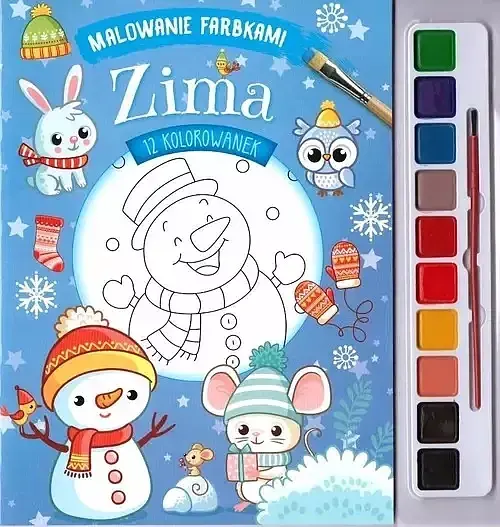 Malowane farbkami. Zima