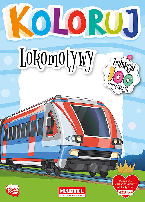 Lokomotywy. Koloruj