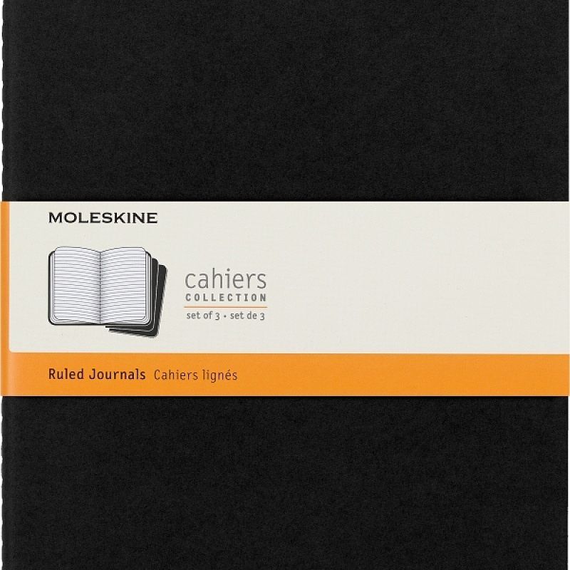 3 Zeszyty Moleskine Cahier Journals XL linia