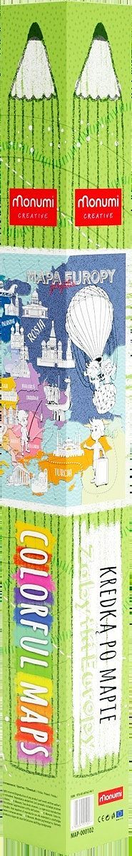 Mapa xxl zabytki europy