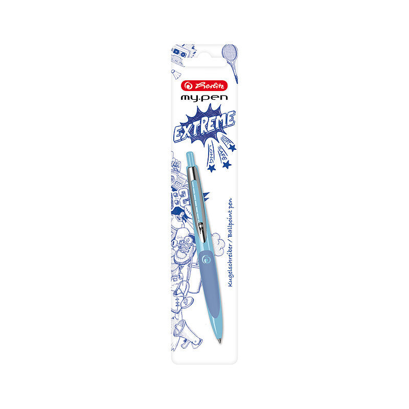 Długopis herlitz my. Pen niebieski jasny-niebiski ciemny