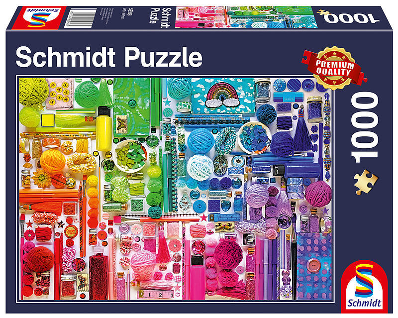 Puzzle 1000 pq wszystkie kolory tęczy 109424