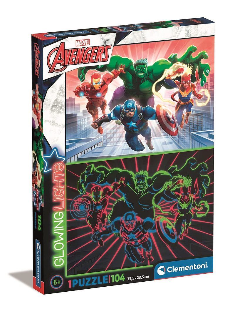 Puzzle glowing 104 avengers 27554
