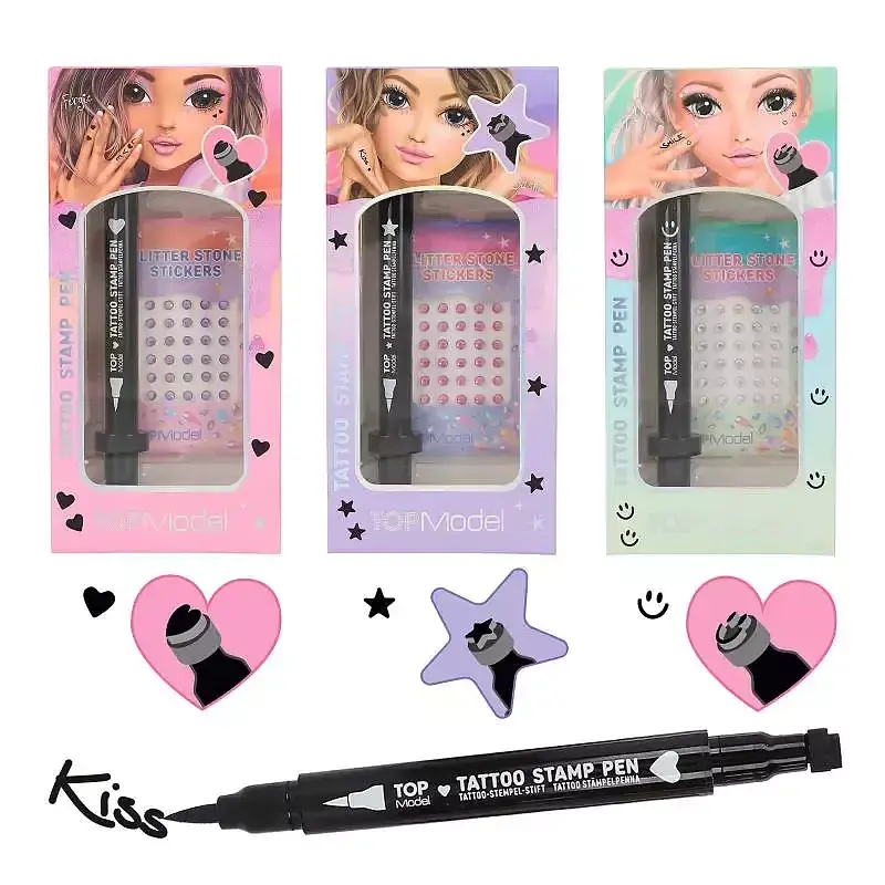 Flamaster do tatuażu top model 3 wzory beauty&me 12745a