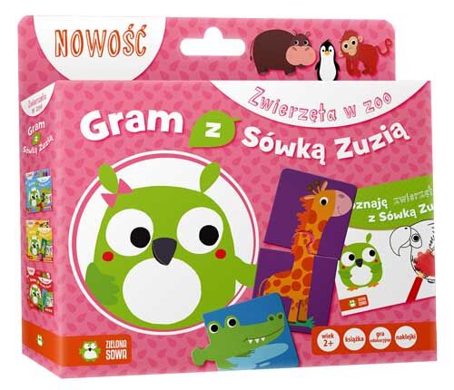 Zwierzęta w zoo gram z sówką zuzią + gra