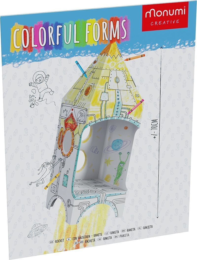 Kolorowanka domek l rakieta mks000605