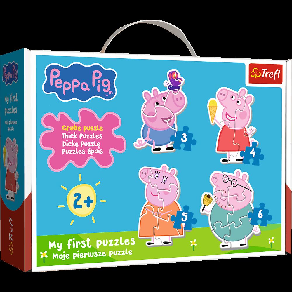 Puzzle Baby Classic Mała Świnka wśród przyjaciół Peppa Pig 36137