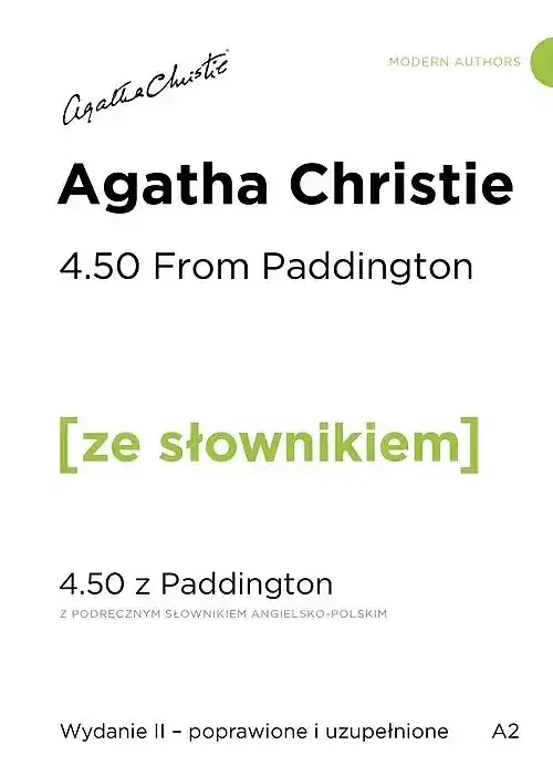 4.50 From Paddington / 4.50 z Paddington z podręcznym słownikiem angielsko-polskim