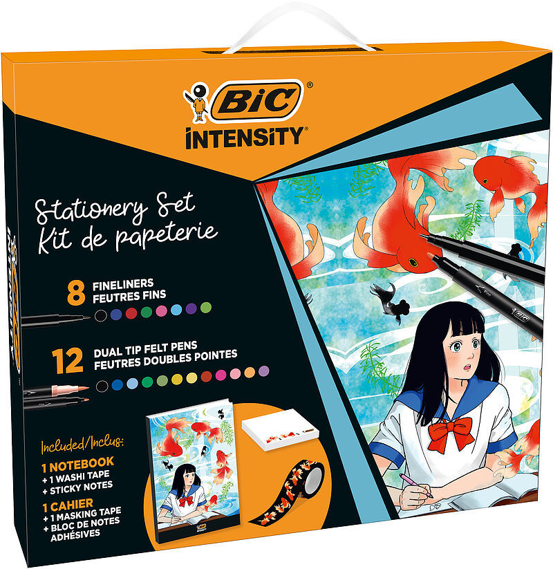 Bic intensity manga wfp+cfp dual mmm pudełko 8+12szt