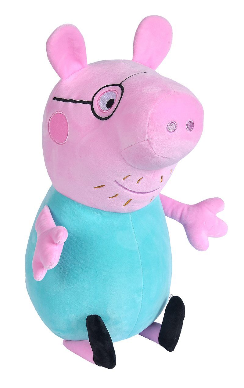 Świnka peppa maskotka pluszowa tata 37cm