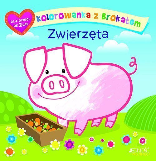 Kolorowanka z brokatem.