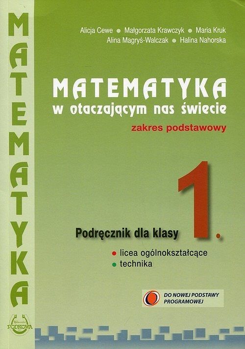 Matematyka w otaczającym nas świecie 1. Podręcznik. Zakres podstawowy