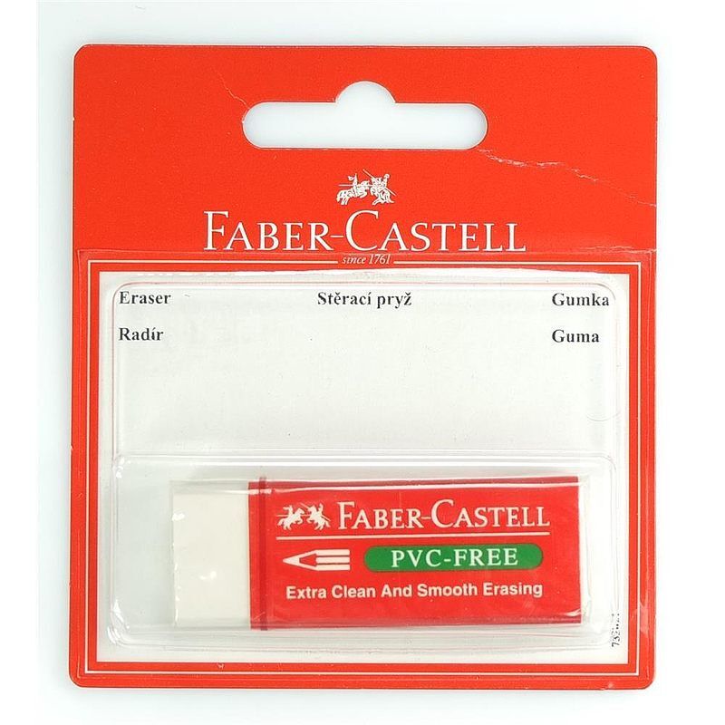 Gumka faber-castell tri pvc-free mix kolorów+1 wkład zapasowy blister