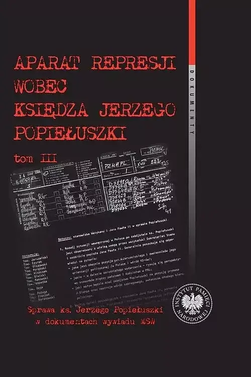 Aparat represji wobec księdza Jerzego Popiełuszki. Tom 3