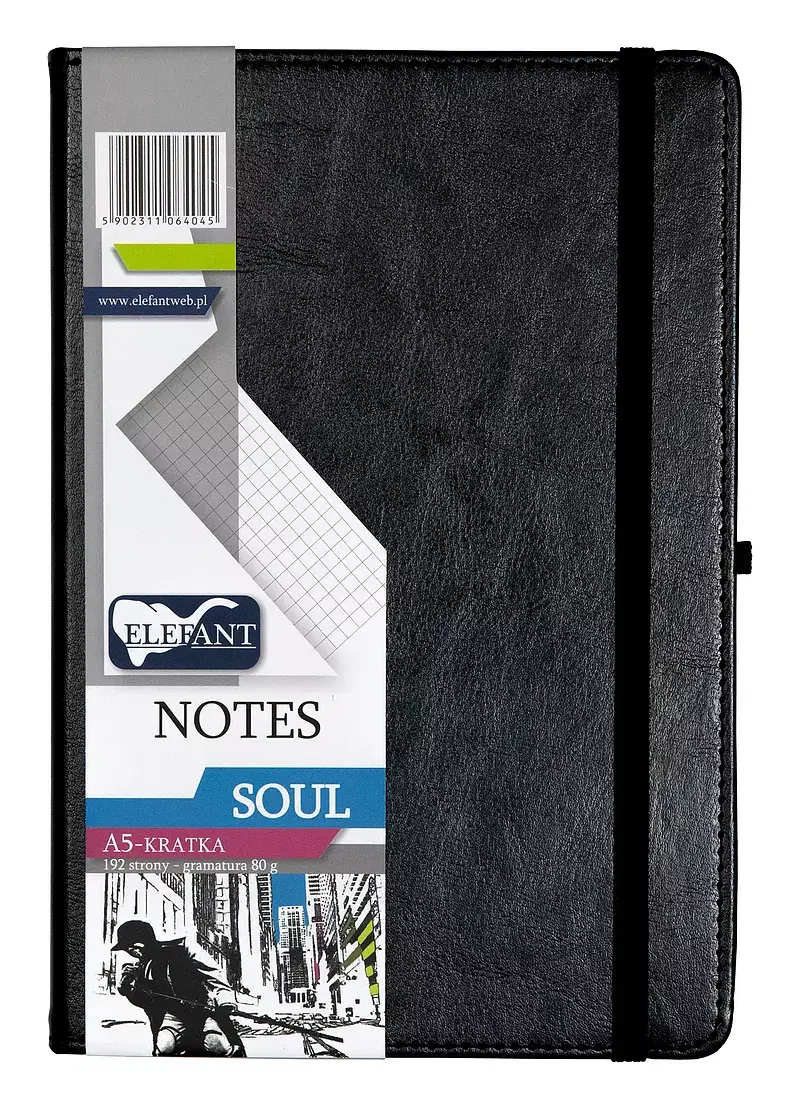 Notes a5 kratka soul czarny