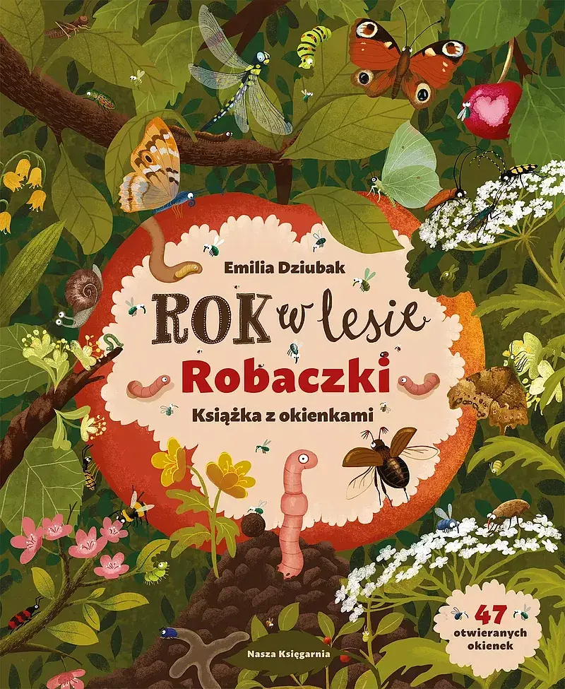 Rok w lesie. Robaczki. Książka z okienkami