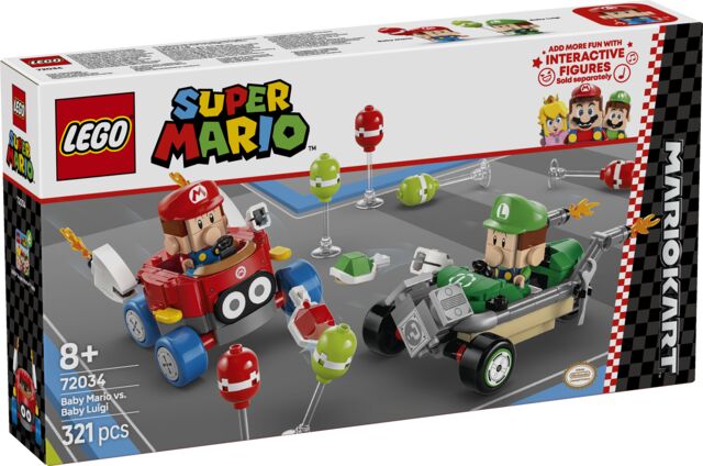 LEGO Super Mario Kart Baby Mario kontra baby Luigi 72034