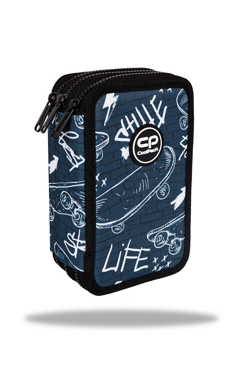 Piórnik 3-komorowy z wyposażeniem coolpack jumper 3 street life