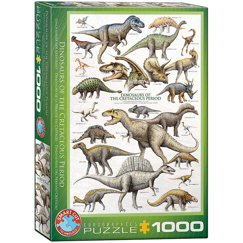 Puzzle 1000 dinozaury z okresu kredy 6000-0098