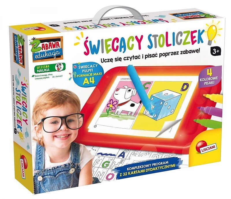 Zabawa i edukacja Świecący stoliczek