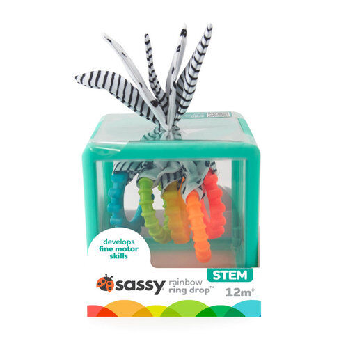 Manipulacyjna kostka sensoryczna Montessori elastyczna kostka sorter z krążkami