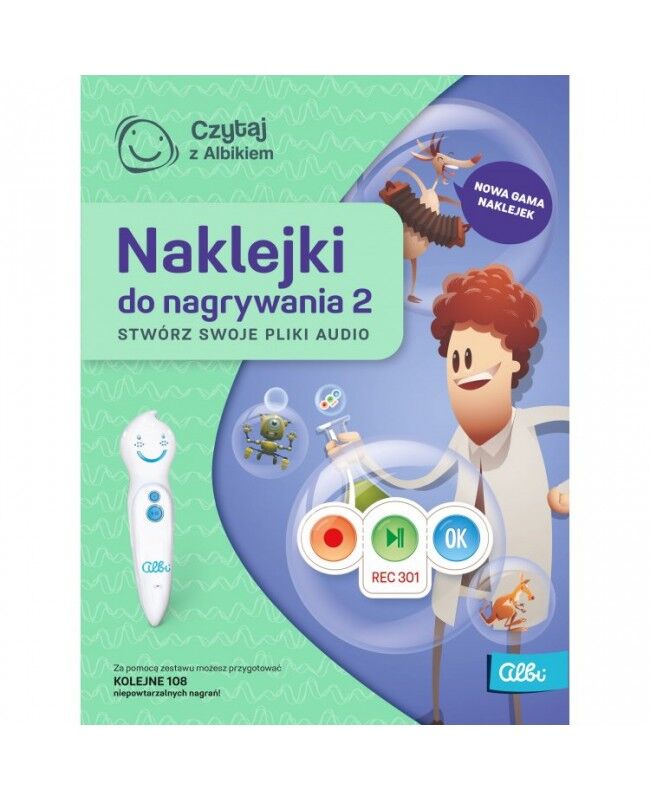 Czytaj z Albikiem Naklejki do nagrywania 2