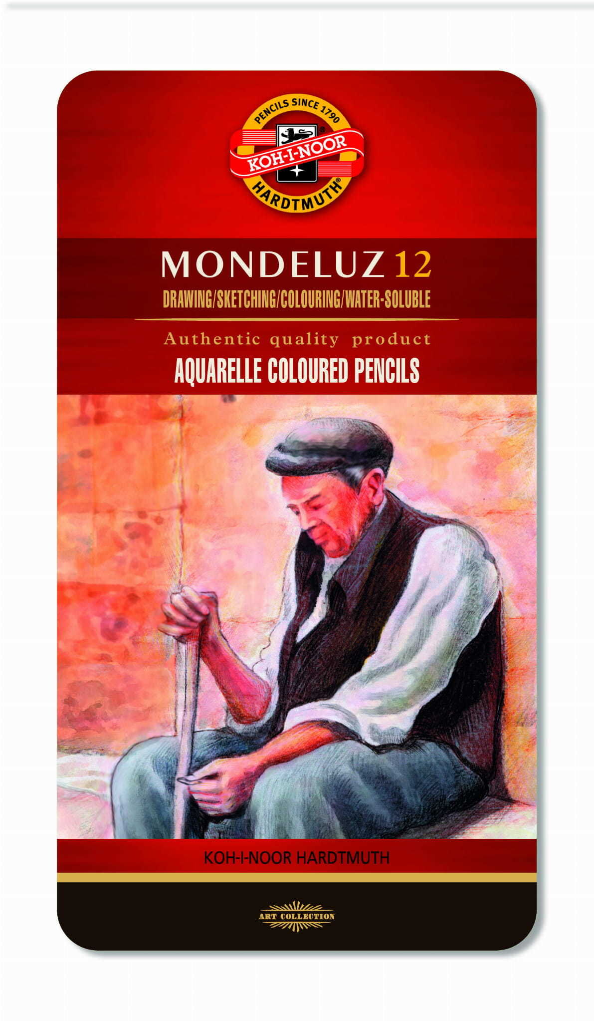 Kredki akwarelowe Mondeluz 3720, 12 kolorów