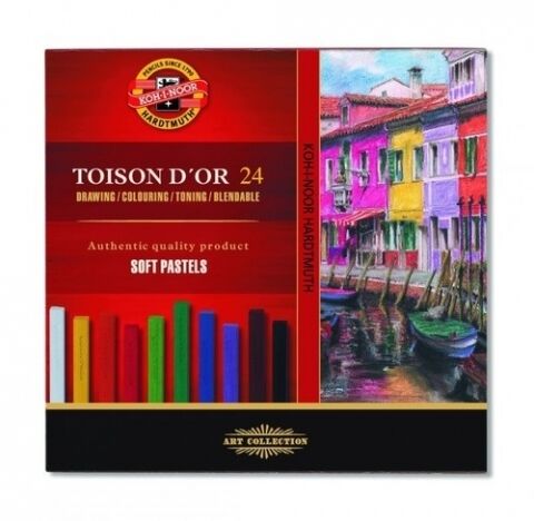 Pastele suche w sztyfcie, 24 kolory (8584)
