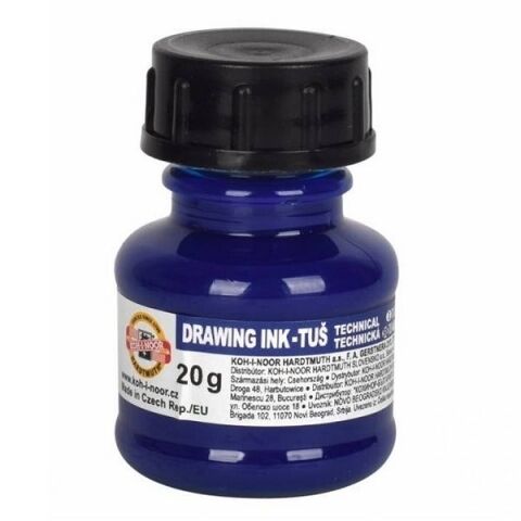 Koh-i-Noor, tusz kreślarski 20g - niebieski (1417007)