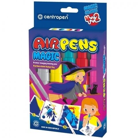 Centropen: Airpens Magic 1549, 4+2 kolory + 8 szablonów (615490604)