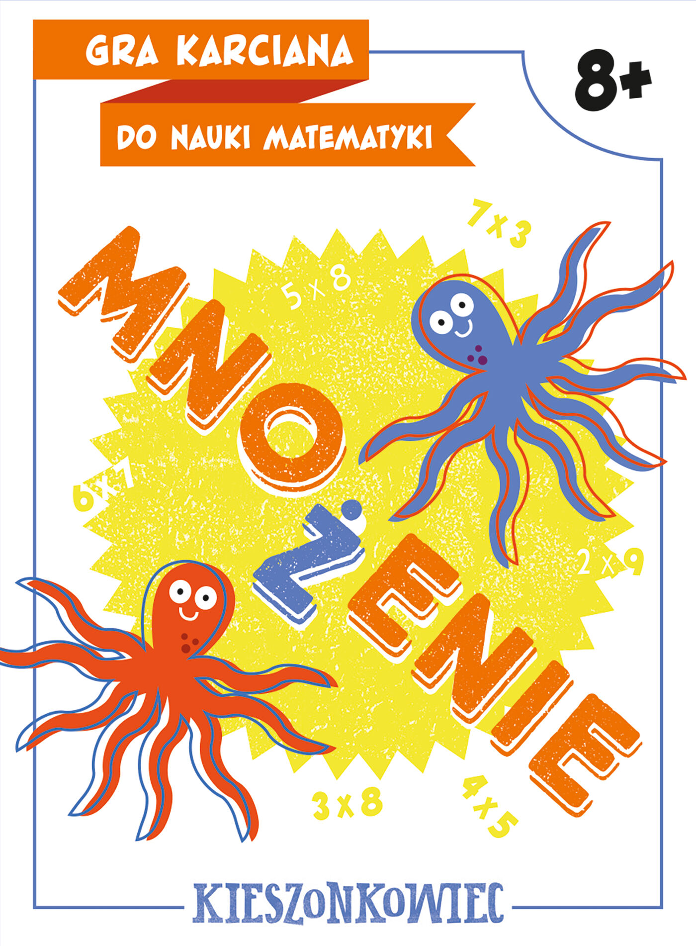 Mnożenie. Gra karciana do nauki matematyki. Kieszonkowiec