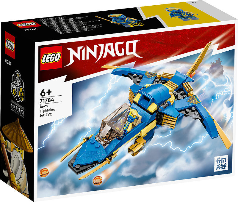 Lego ninjago odrzutowiec ponaddźwiękowy jay'a evo 71784