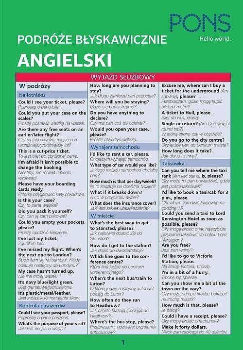 Angielski Podróże błyskawicznie