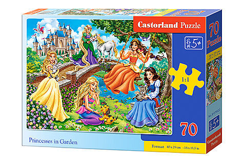 Puzzle 70 księżniczki w ogrodzie