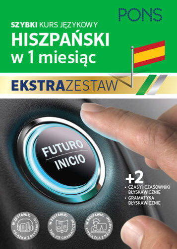 Szybki kurs hiszpańskiego dla początkujących z nagraniami i dwoma tablicami językowymi PONS Trzy książki w pakiecie