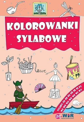 Kolorowanki sylabowe sylaby ze spółgłoskami f,w