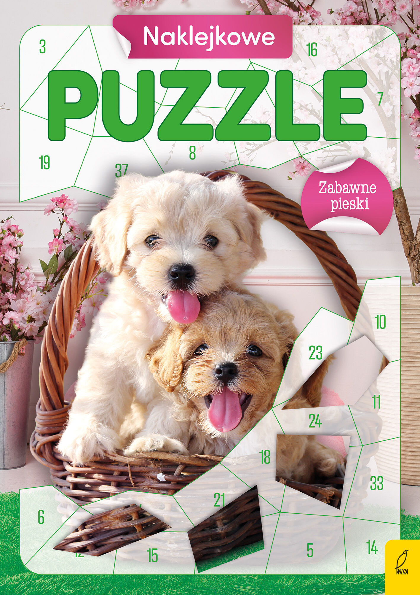 Naklejkowe puzzle. Zabawne pieski