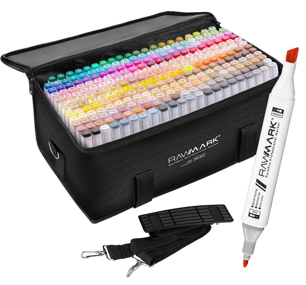 Markery zestaw RAWMARK PurePro 262 kolory