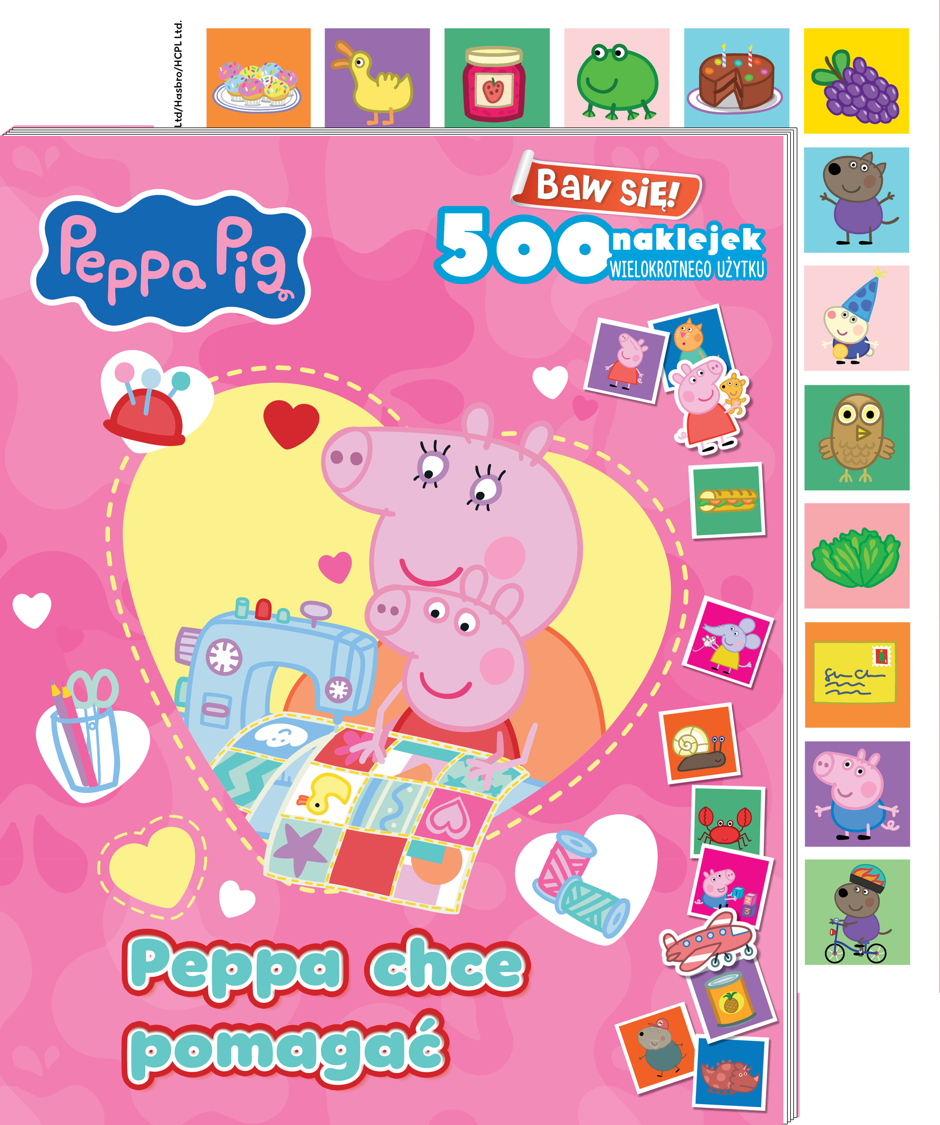 Peppa Pig. Baw się! 500 naklejek. Peppa chce pomagać