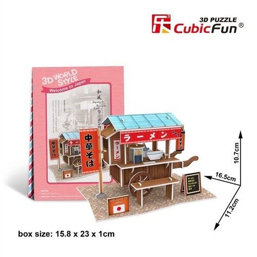 Puzzle 3D Domki świata Japonia Ramen Cart