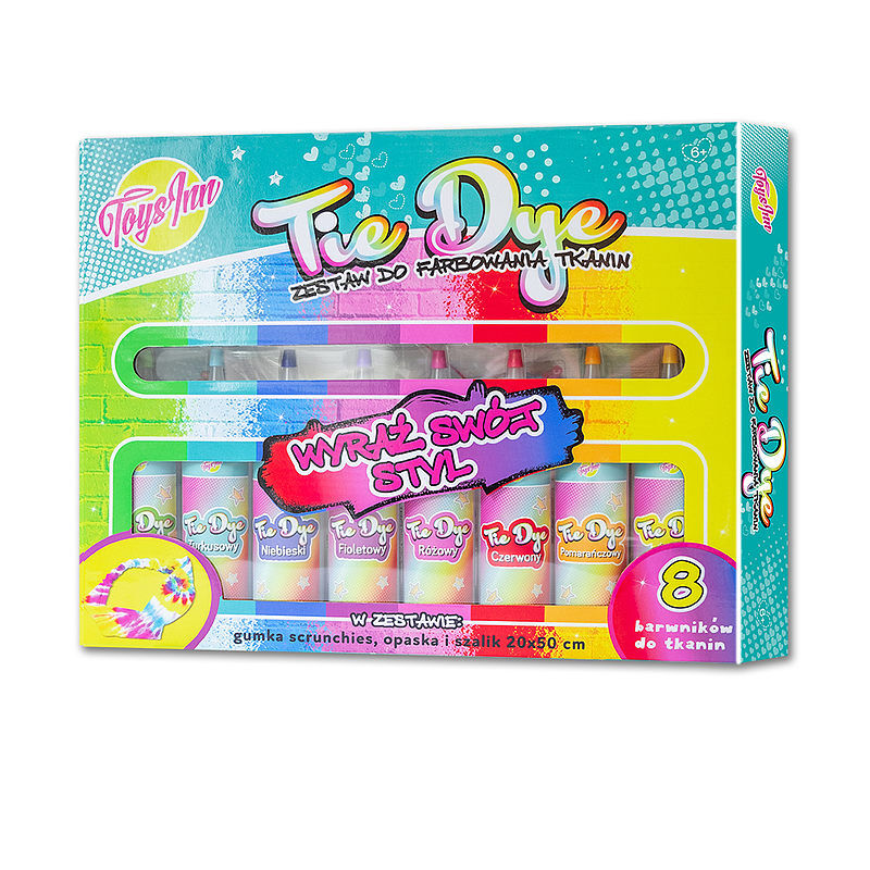 Zestaw do farbowania tkanin tie dye duży stn 7052