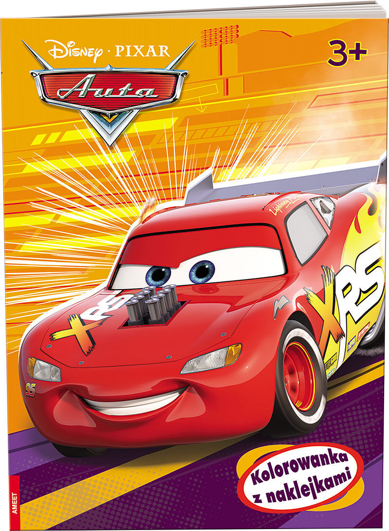 Disney pixar auta kolorowanka z naklejkami na-9125