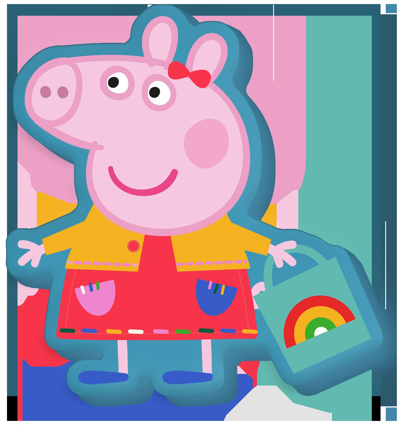 Poduszka Peppa Pig 30x30cm PP17035