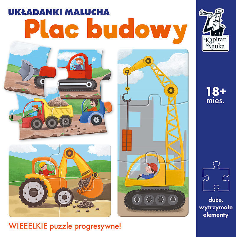 Plac budowy. Układanki malucha. Kapitan Nauka