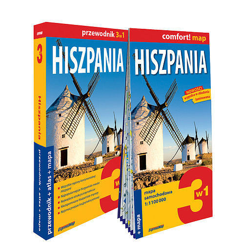 Hiszpania 3w1: przewodnik + atlas + mapa