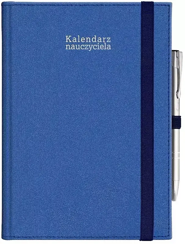 Kalendarz nauczyciela 24/25 A5T Kraft z gumką granat