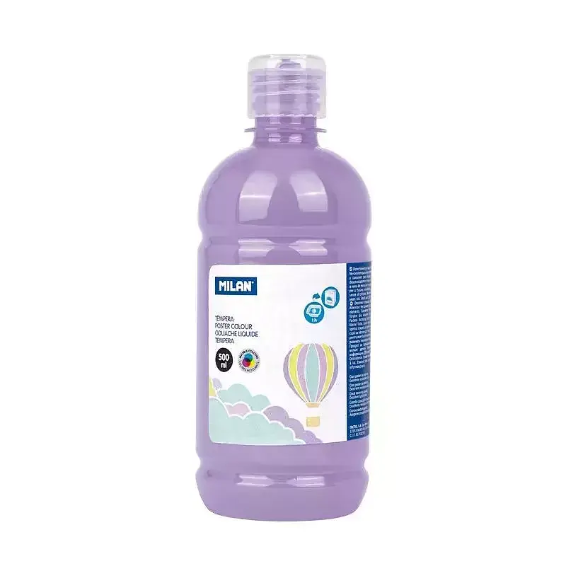 Farba tempera butelka 500 ml pastel jasny fiolet